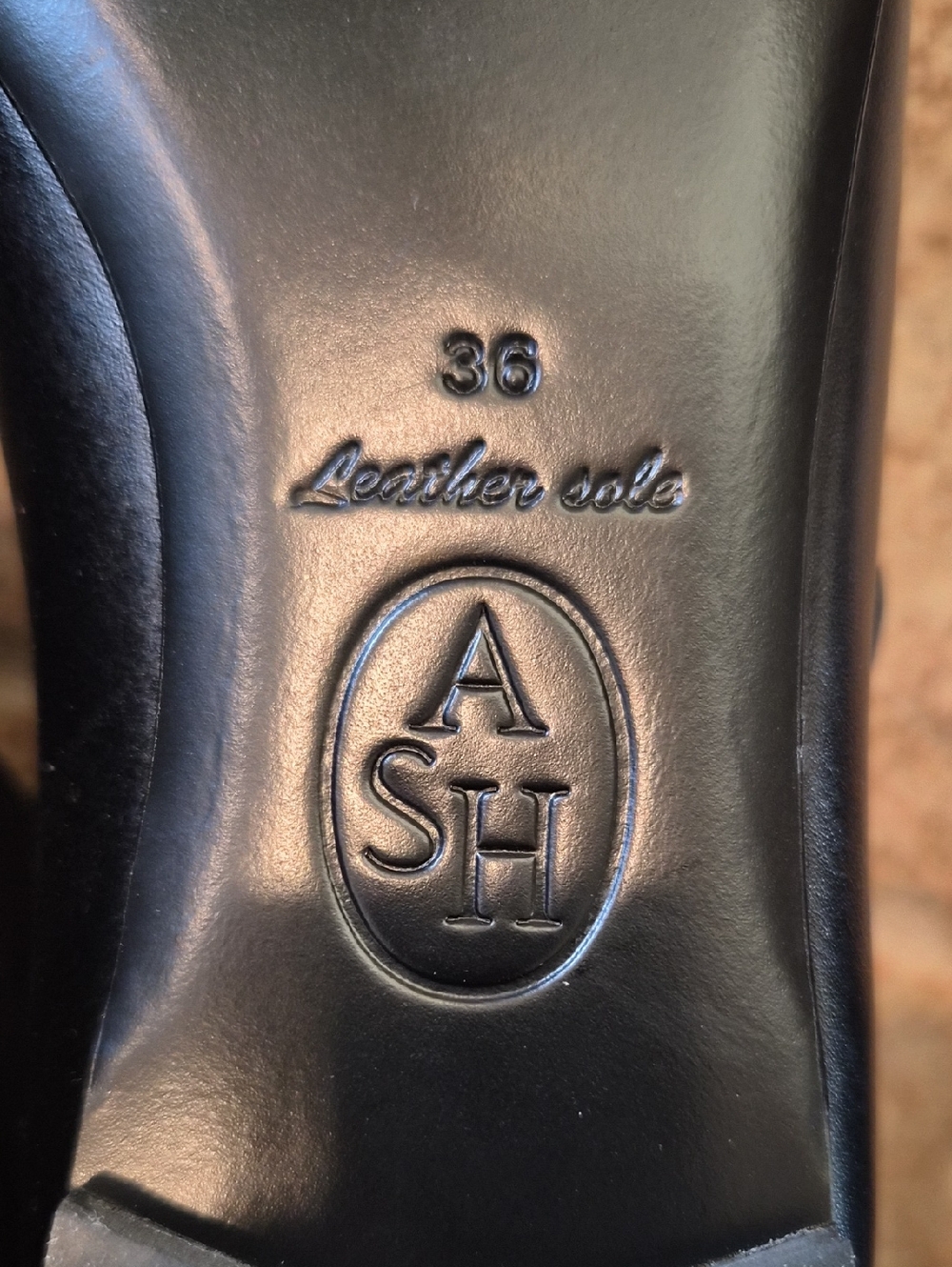 Ash Black Leather Flats. Made In Italy. - Picture 9 of 11